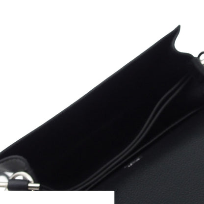 Hermes Sac Roulis Mini Black Silver Evercolor Shoulder Bag — view 5