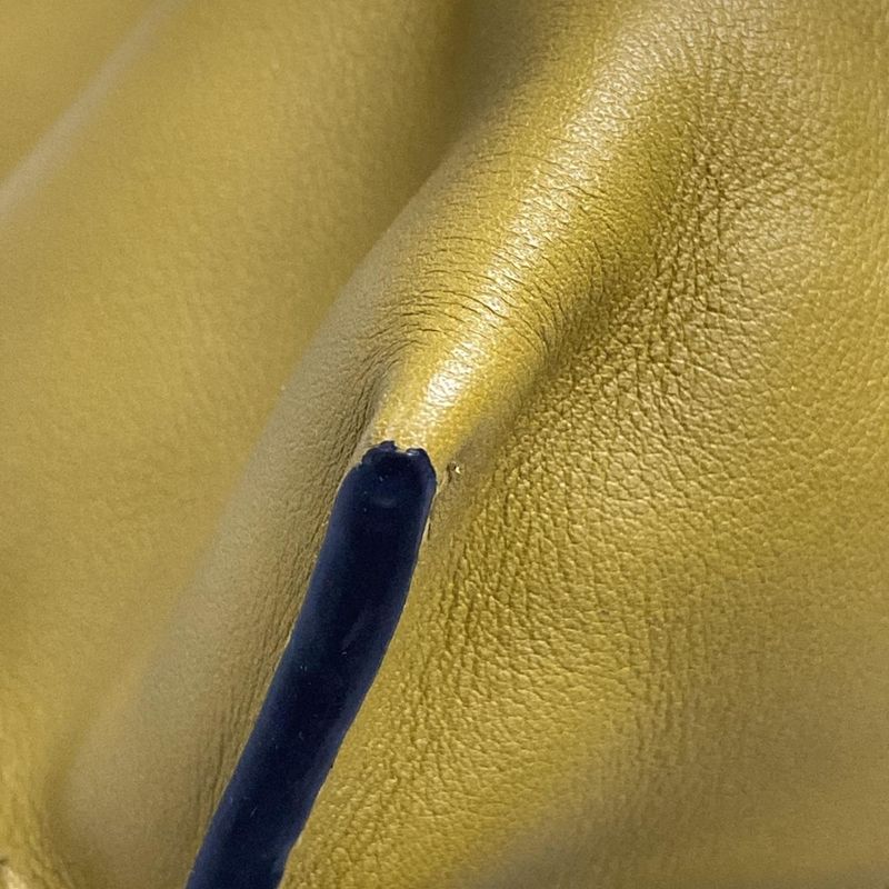 Loewe Tote Bag Flamenco A411fcdx02 Dark Yellow×gray Leather