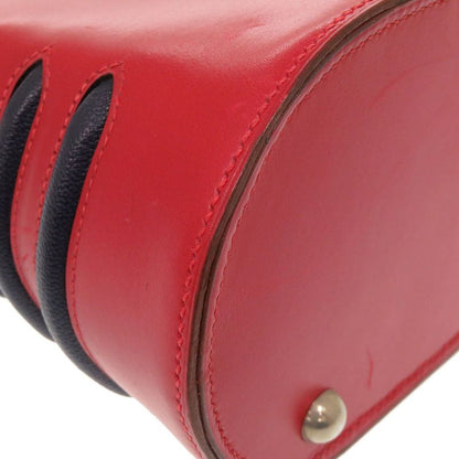 Hermes East Box Calf Rouge Vif Silver Hardware 00X Engraved Vintage One