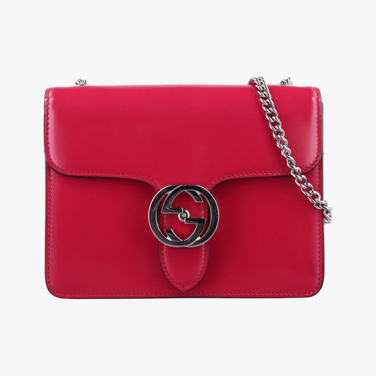 Gucci Interlocking G Pink Patent 387609 I018692915