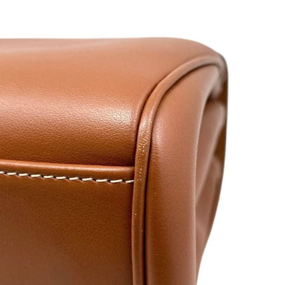 Celine Shoulder Bag Teen Soft 16 Caisse 196853 Calfskin Tan Brown Gold Hardware