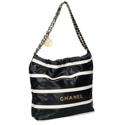 Chanel22 Small Shiny Calfskin Handbag Women