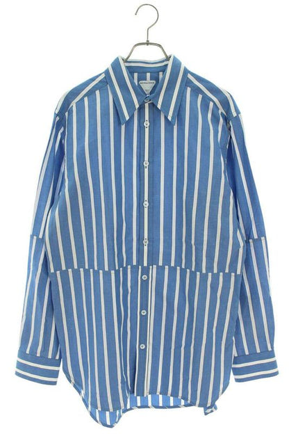 Bottega Veneta 23AW 750011 V35m0 Cotton Switched Stripe Long Sleeve Shirt Men's
