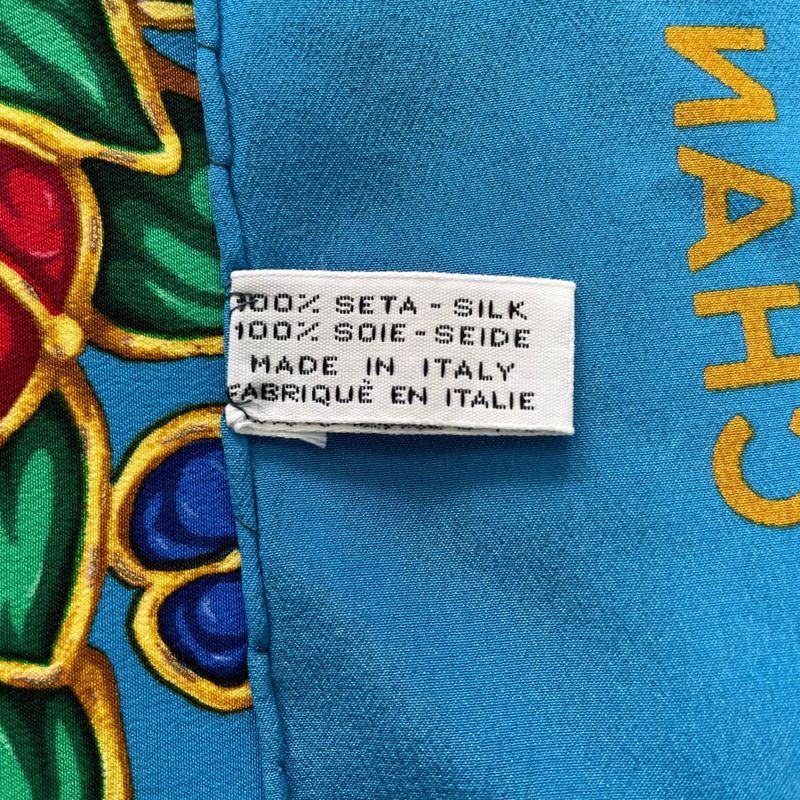 Chanel Large Scarf Silk Jewelry Pattern Multicolor