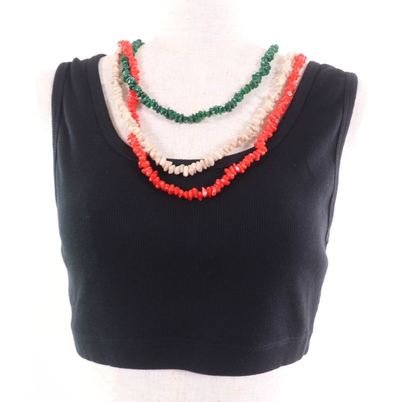 LOEWE×paulas Ibiza LOEWE×paulas Ibiza S616y27x32 Cropped Tank Top With Cotton