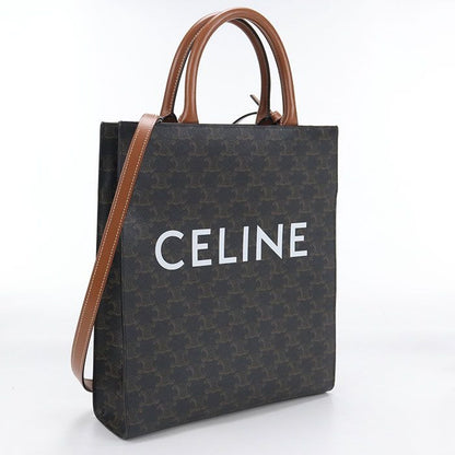 Celine Vertical Cabas Small Triomphe Canvas Tote