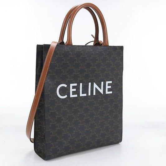 Celine Vertical Cabas Small Triomphe Canvas Tote