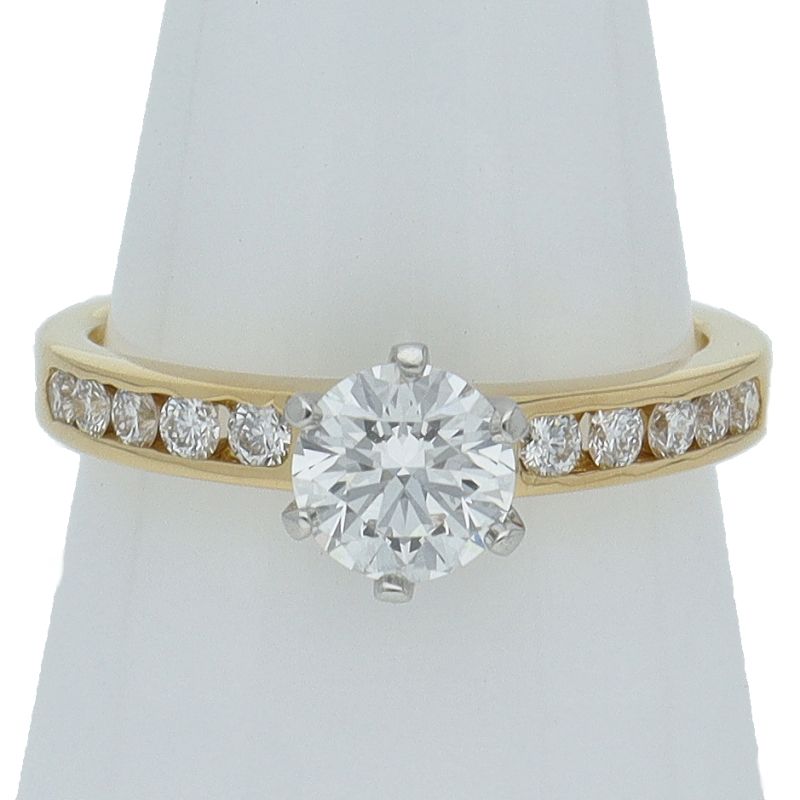Tiffany & Co Solitaire Diamond Ring D:0.62ct(#10) 18k Yellow Gold Ladies