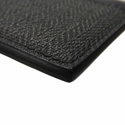 Bulgari Card Case 32584 Weekend PVC Leather Gray Black Men Bvlgari