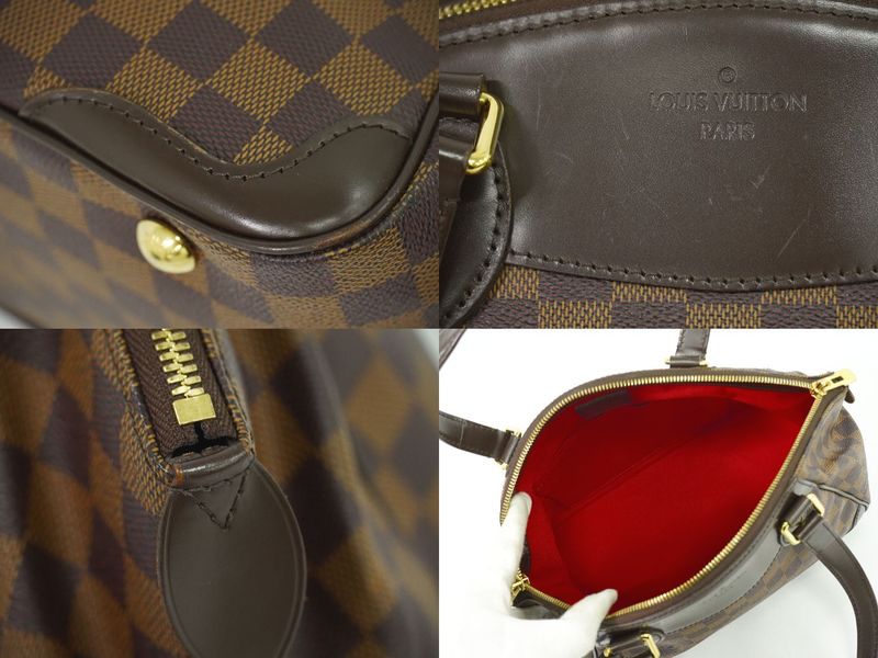 Authentic Louis Vuitton LV Verona PM Damier Ebène Tote Handbag Brown N41117