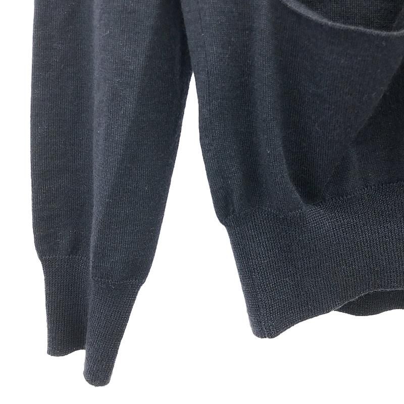 Celine - Phoebe Triomphe V-neck Cardigan - XS - Navy - Women's