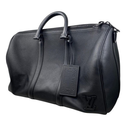Louis Vuitton Boston Bag Keepall Bandoliere 40 M57088 LV Aerogram Noir Black