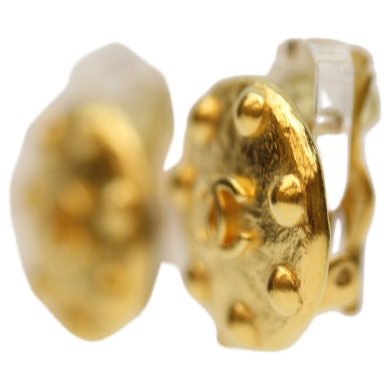 Chanel 97A Coco Mark Dot Round Earrings