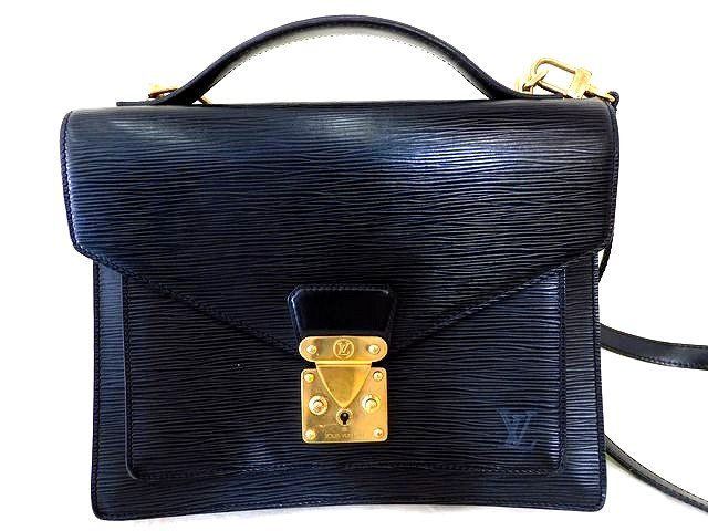 Vuitton M52122 Vi1921 - Monceau Handbag Epi Shoulder Bag Men's Black □ Louis