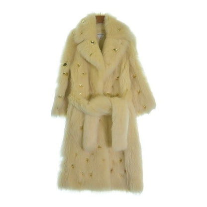 Bottega Veneta Coat Leather Cream