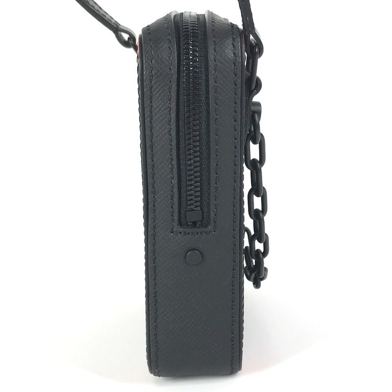 Louis Vuitton Shoulder Bag Danube Messenger M30332 Taiga Leather Black