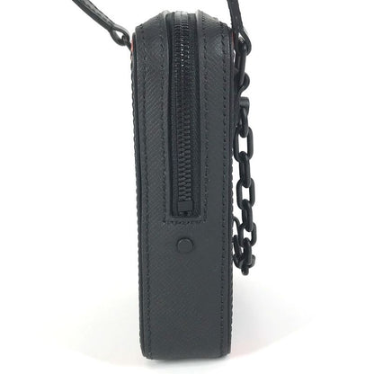 Louis Vuitton Shoulder Bag Danube Messenger M30332 Taiga Leather Black