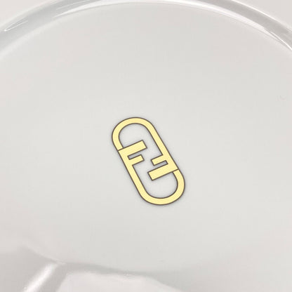 Fendi Orlock Logo Plate Set of 2 Tableware Collection Plate Box Included
