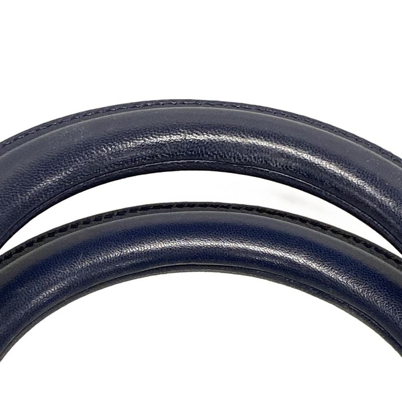 Dior/christian Dior Tote Bag Granville Navy Leather