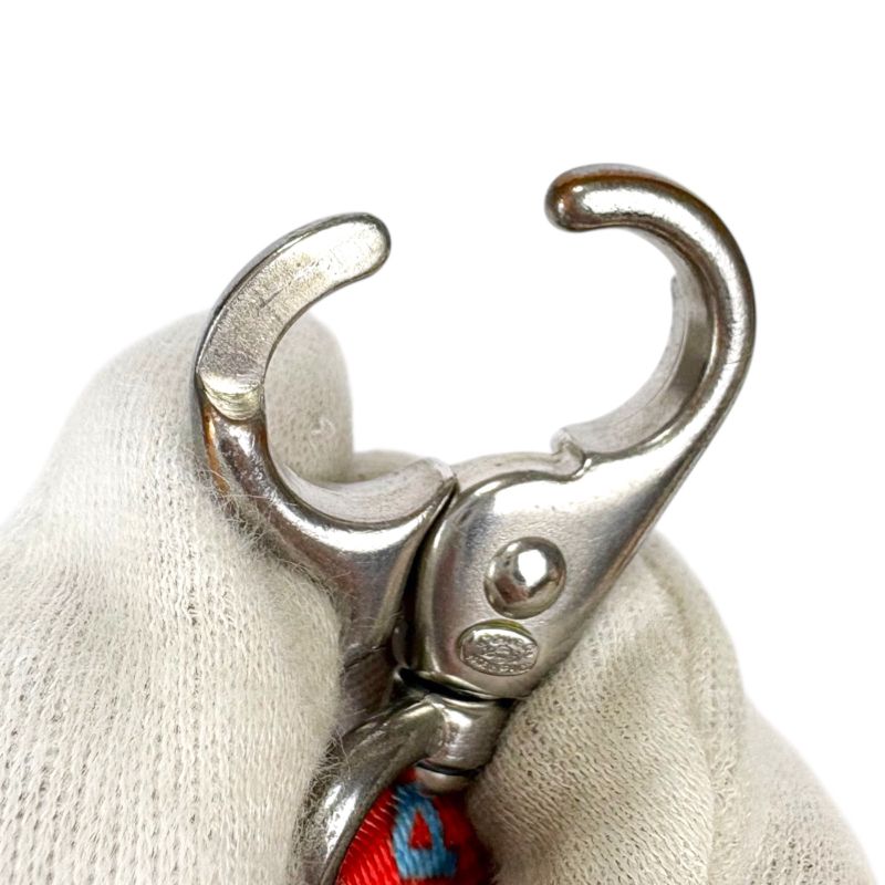 Chanel Neck Strap Coco Mark Blue Orange Red Silver Hardware