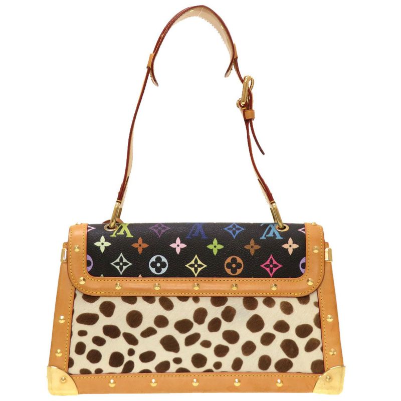 Louis Vuitton Monogram Multicolor Sac Dalmatian Chien Noir Black Halaco M92825