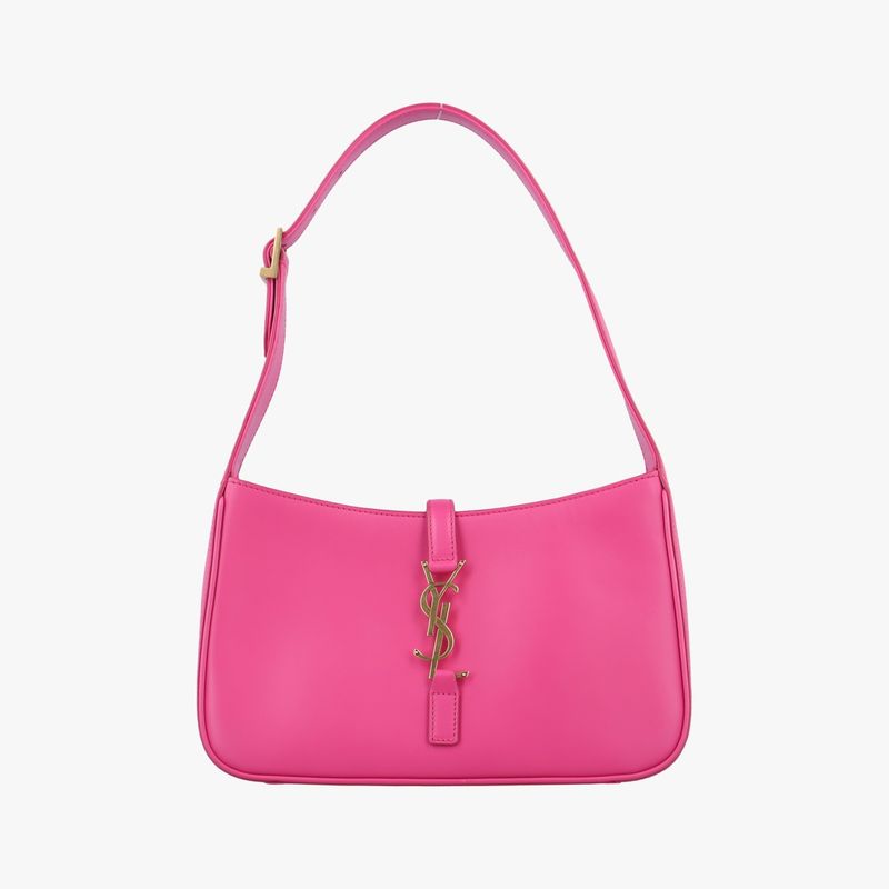 Yves Saint Laurentyves Saint Laurentle 5 A 7 Mini Hobo Rose Redleather 657228plb