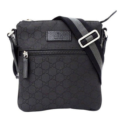 Gucci Bag Women Men Brand Shoulder GG Nylon Black Mini