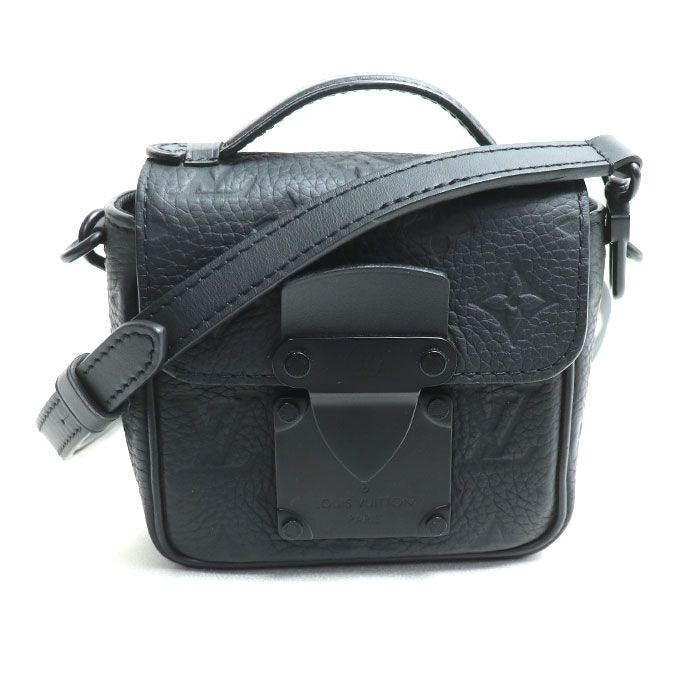 Louis Vuitton Pico S Lock 2-Way Shoulder Bag Taurillon Black IC Chip