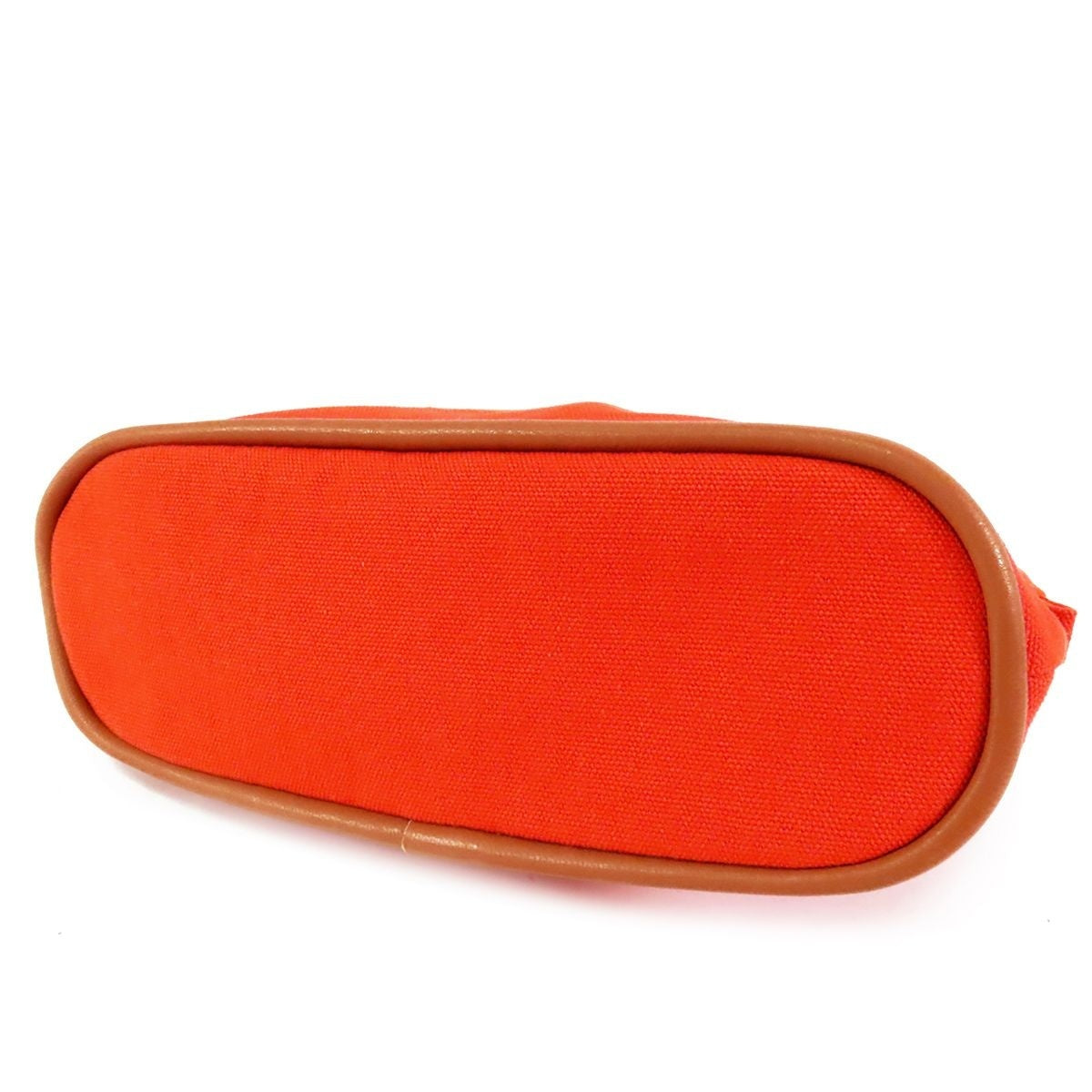 Hermes Bolide Pouch PM Orange Silver Cotton — view 3