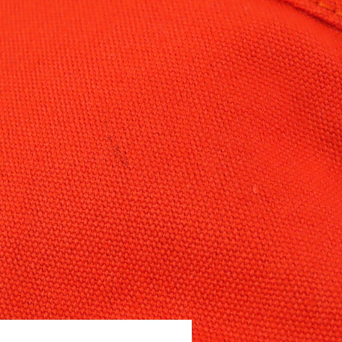 Hermes Bolide Pouch PM Orange Silver Cotton — view 6