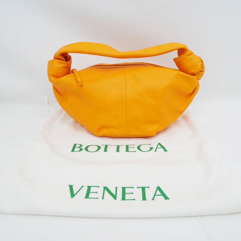 Bottega Veneta Double Knot Mini Handbag Orange Cuff 629635 Ladies