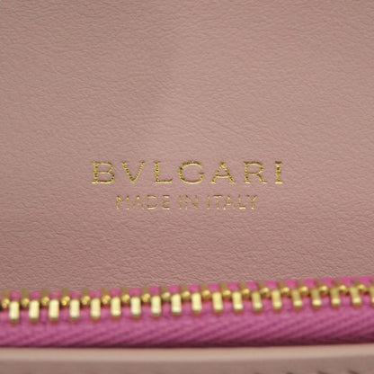 Bulgari Leather Pink Long Wallet 1209 Bvlgari