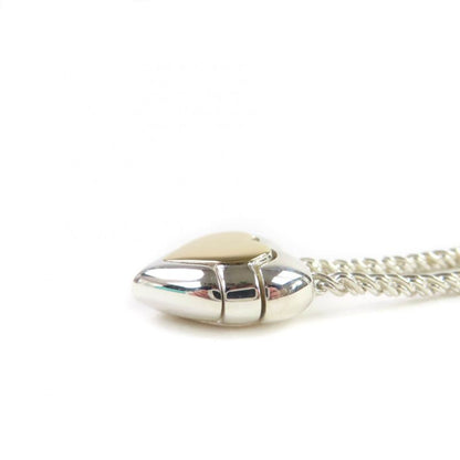 Tiffany & Co 925 750 Heart Puzzle Necklace Pendant Silver Gold