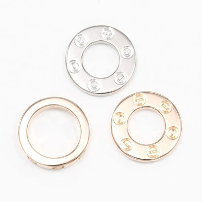 Cartier Love Three Hoops 18K Pink Gold X 18K White Gold X Diamonds Ladies 8.8g