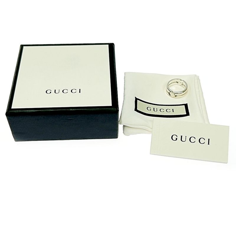 Gucci Silver Knot Infinity Ring 6.3g 925 Engraved 364367 Ring
