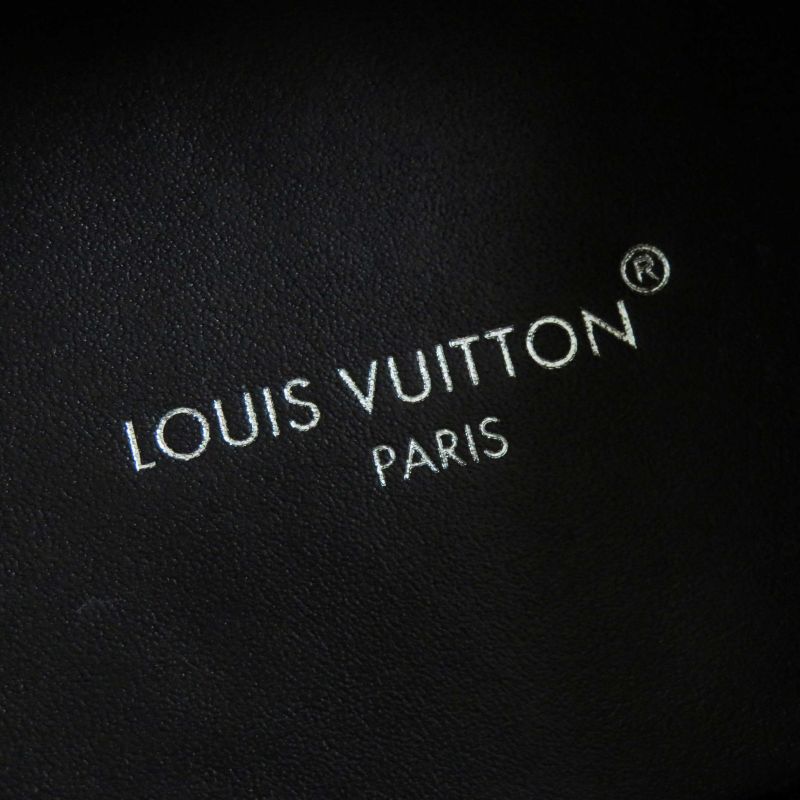 Louis Vuitton 2023 Ruby Line Lace-up Leather Shoes Black 38 With Box And