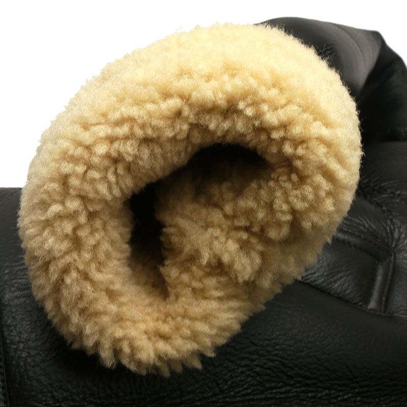 Celine Sheer Ring Mouton Bomber Jacket 48 Black