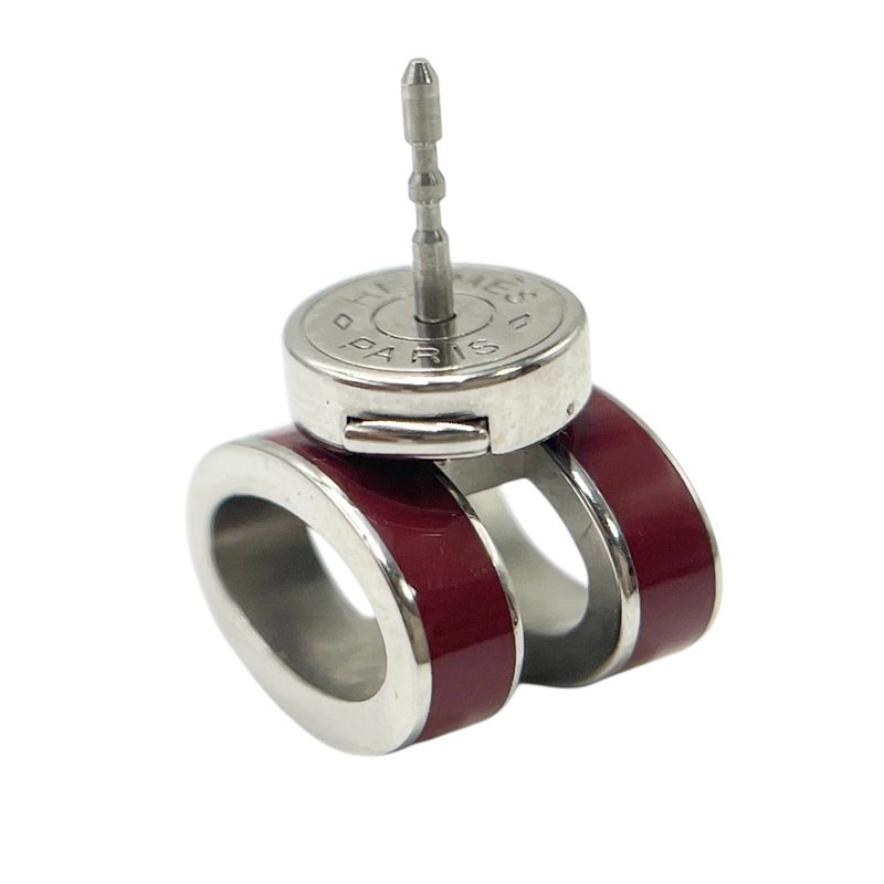 Hermes Earrings Pop Ash H Red