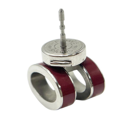 Hermes Earrings Pop Ash H Red