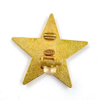 Chanel Star Coco Mark GP Gold And Black Earrings