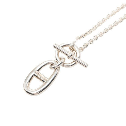 Hermes Chaine D'ancre Amulet Necklace Silver