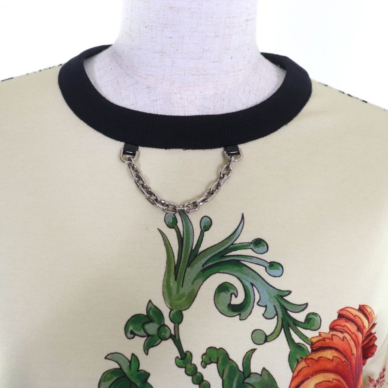 Louis Vuitton 2021 100% Cotton Floral Silk Sleeve Cut And Sewn Yellow XS (size