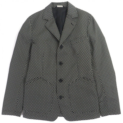 Dolce & Gabbana Wool Blend Black Tag All Over Pattern Single Jacket