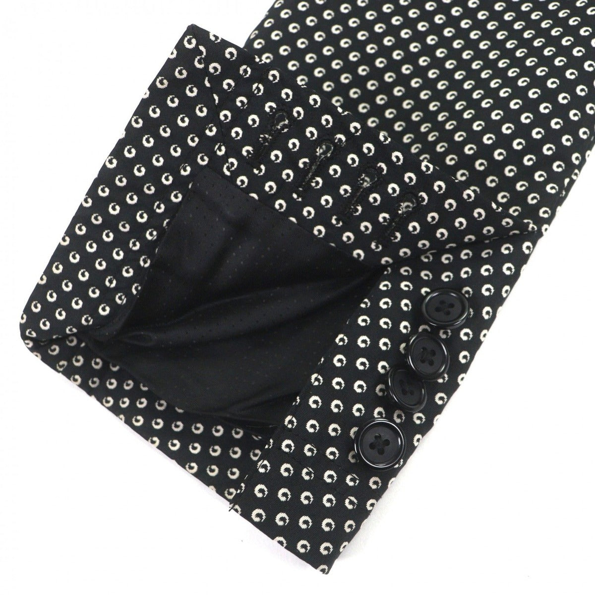 Dolce & Gabbana Wool Blend Black Tag All Over Pattern Single Jacket — view 6