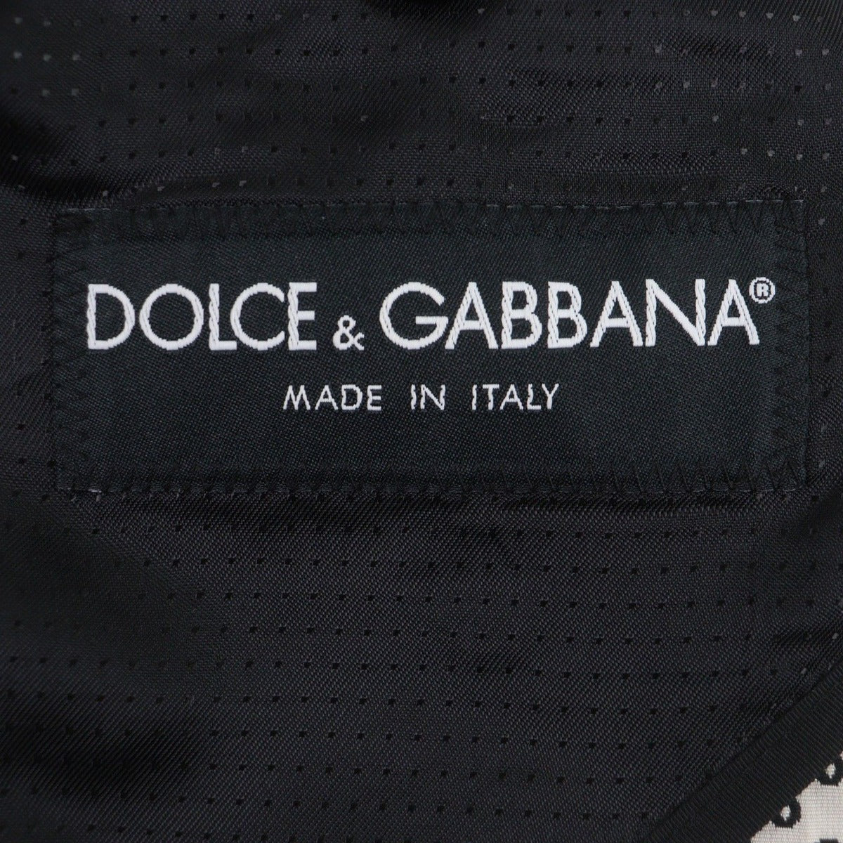 Dolce & Gabbana Wool Blend Black Tag All Over Pattern Single Jacket — view 7