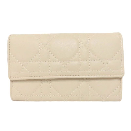 Christian DIOR Cannage Key Case Calf Women