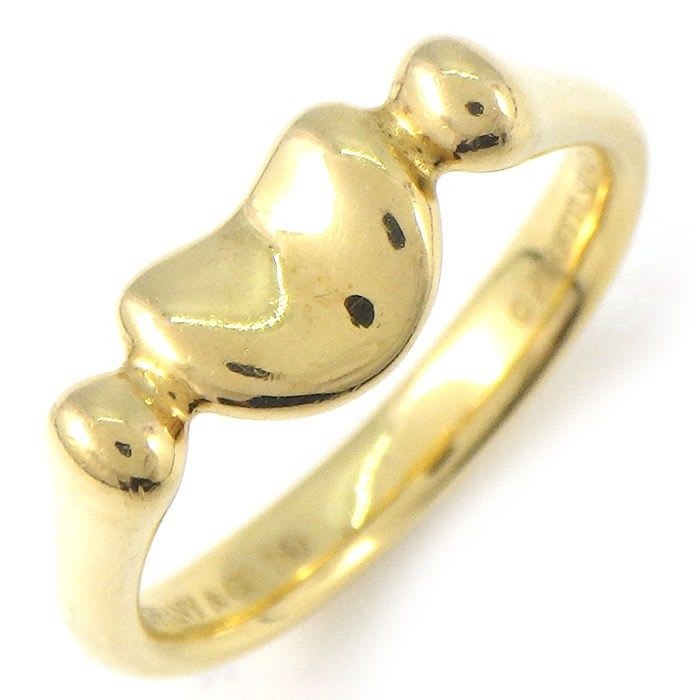 Tiffany & Co Ring Bean Design Mini Beans 18K Yellow Gold No 12