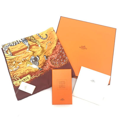 Hermes Carre 90 Large Scarf Silk Hermes La Trve De Leau Water Truce Robert