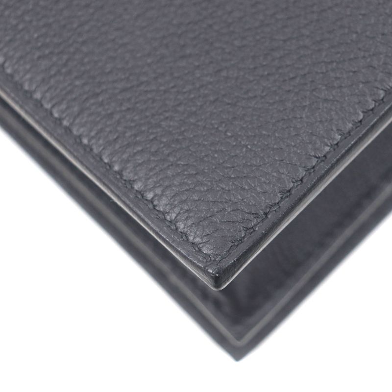 Hermes Sac A Depeches 38 Togo Silver Hardware Leather Briefcase Black With K