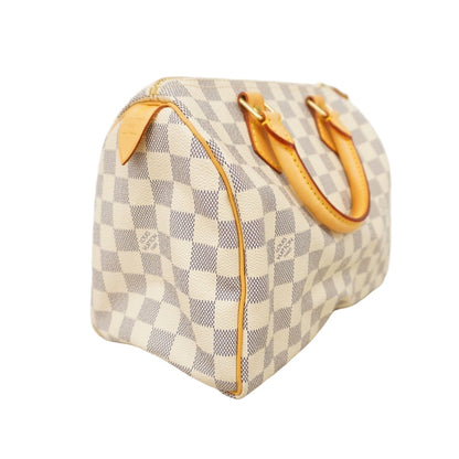 Louis Vuitton Handbag Damier Azur Speedy 25 White — view 2